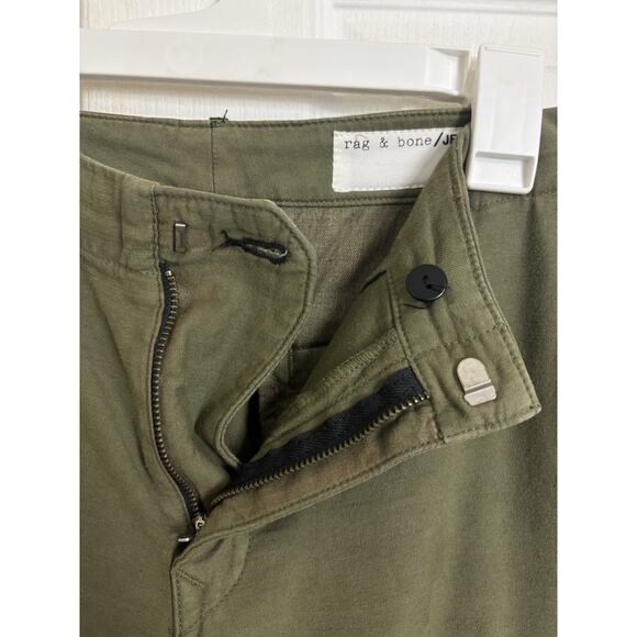 Rag & Bone Army Green Cargo Pants Size 25 Utility Grunge Y2K Style Flap Pocket - Picture 8 of 10